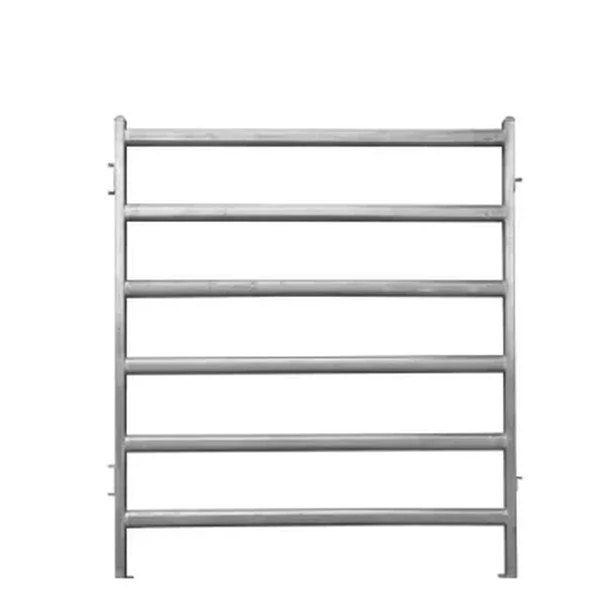 Galvanized Cattle Yard Panel Oval Rail 1.8m x 2.1m Heavy Duty Livestock Yard | Farm Fence Panel