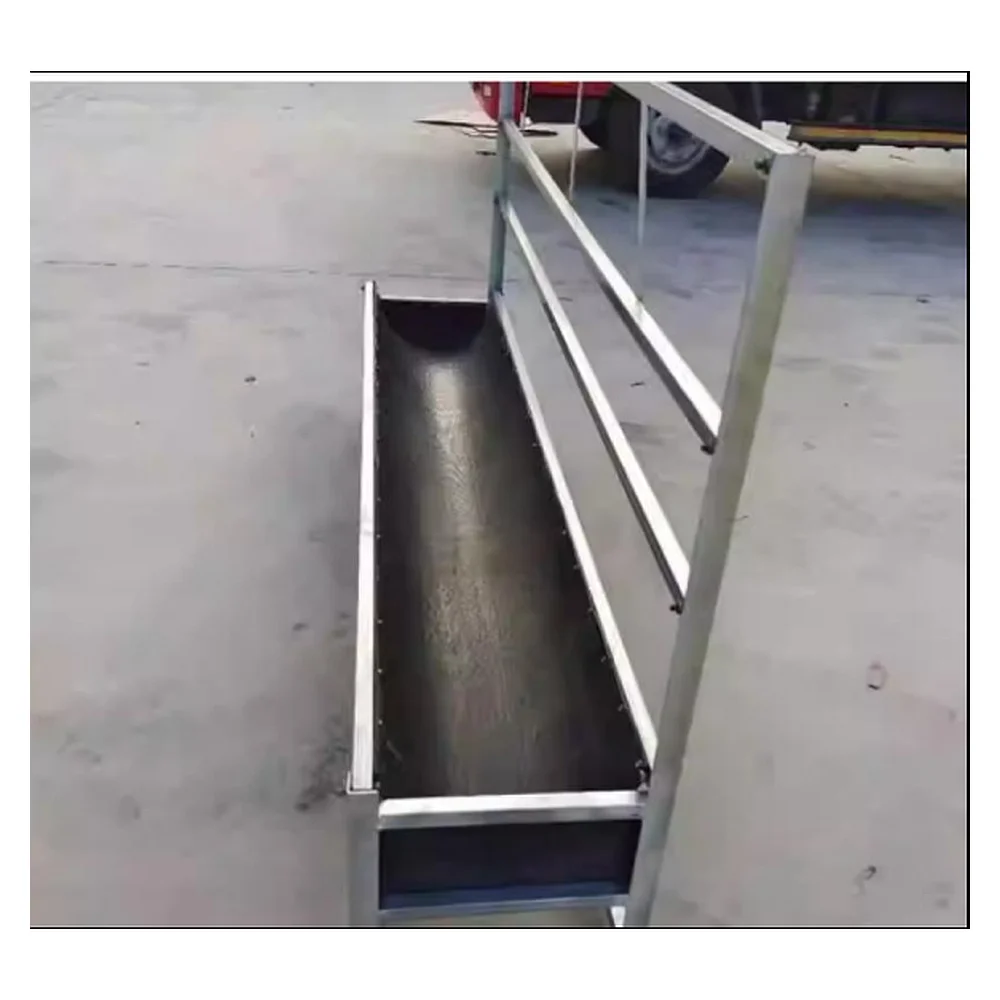 Hot-dip Galvanized Sheep & Goat Feeding Trough Conveyor Belt Trough O9 3m x 0.65m x 0.85m | Livestock Farm Equipment