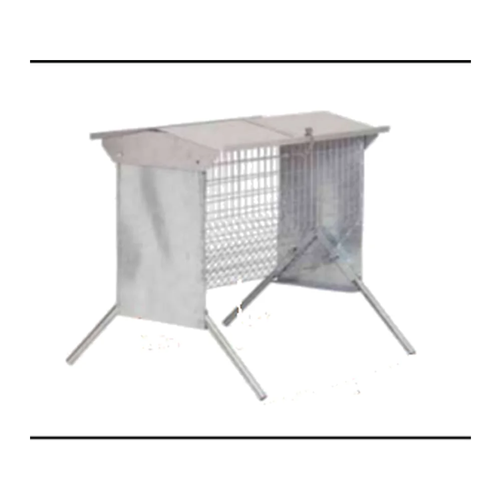 Sheep With 4 Legs & Roof Hay Rack 1.20m Galvanized | Sheep & Goat Hay Feeder