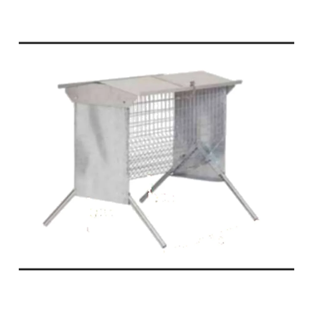 Sheep With 4 Legs & Roof Hay Rack 2.40m Galvanized | Sheep & Goat Hay Feeder