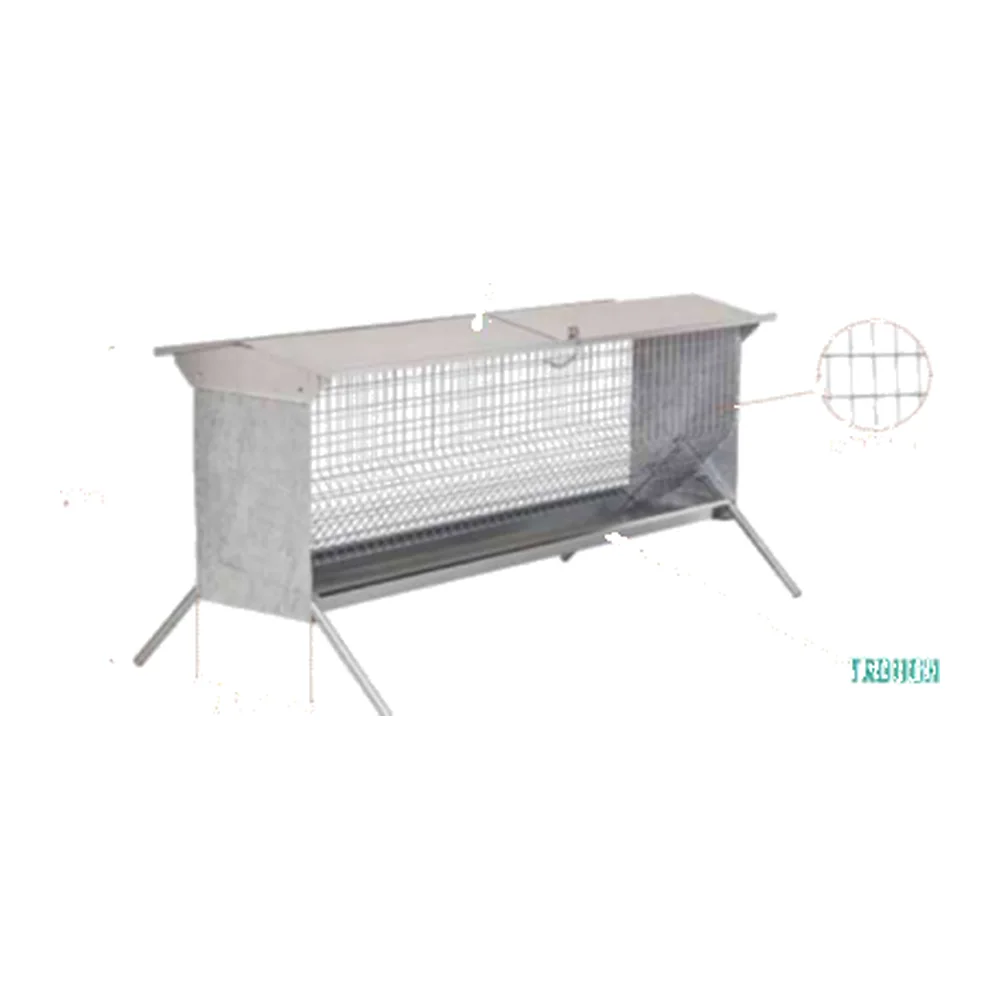 Sheep With Roof & Trough Hay Rack 1.20m Galvanized | Sheep & Goat Hay Feeder