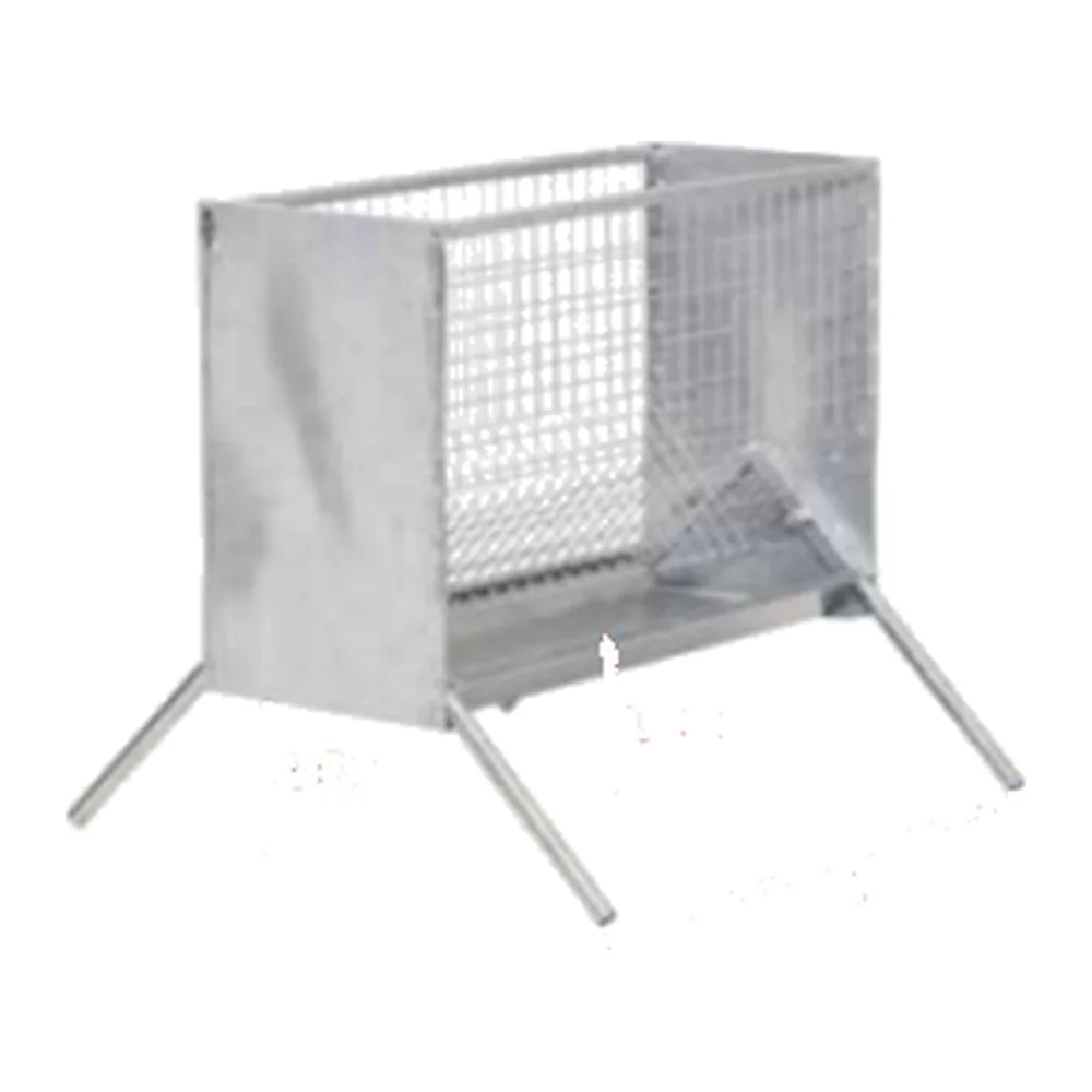 Sheep With Trough Hay Rack 1.20m Galvanized | Sheep & Goat Hay Feeder