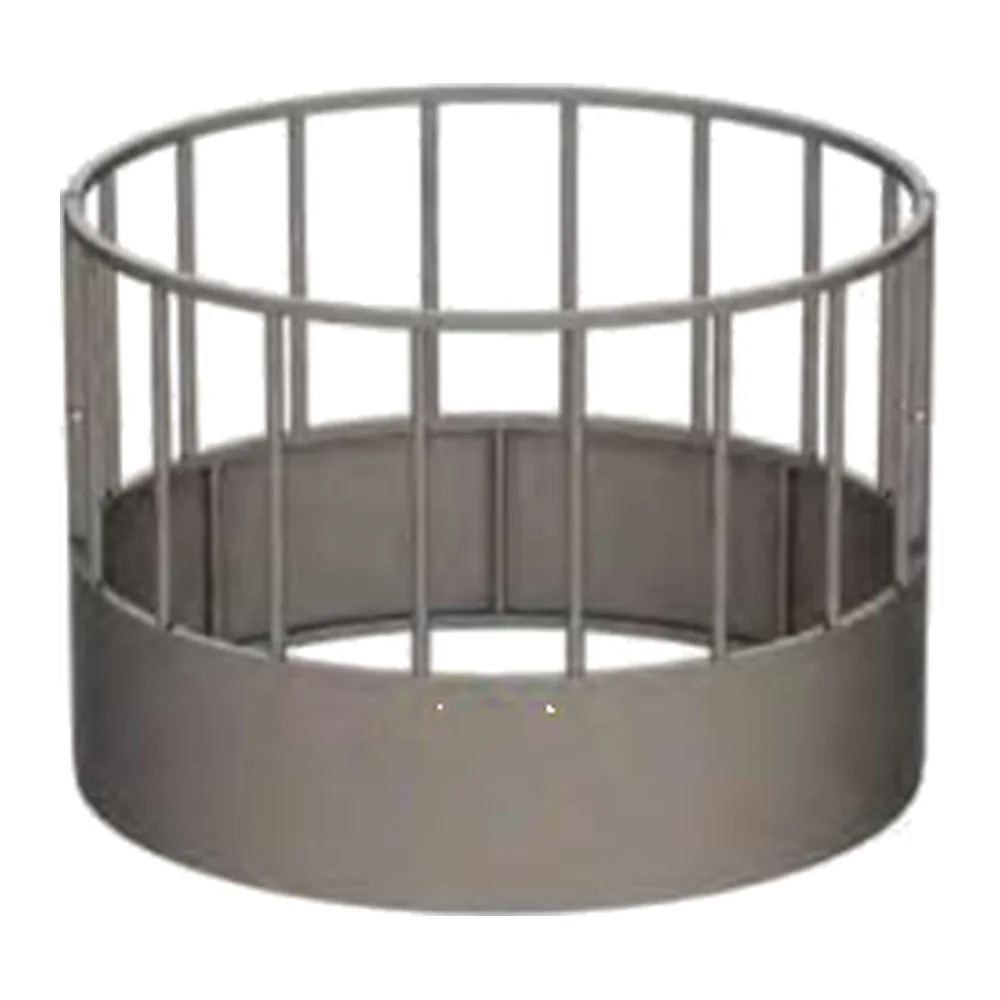Round Hay Rack 1.6m Welded Base 18-Space Galvanized Livestock Hay Feeder | Farm Hay Feeder