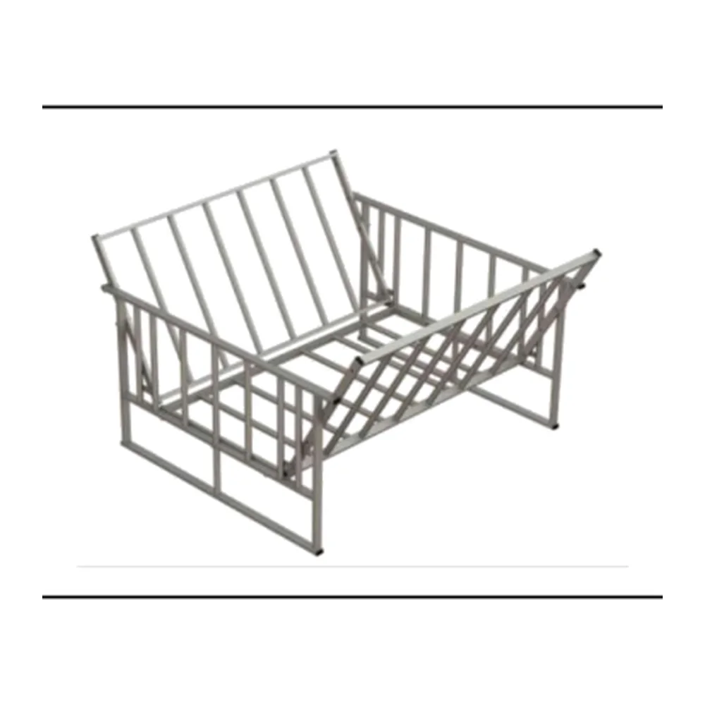 Round Hay Rack 2.14m x 1.5m 20-Space Galvanized Livestock Hay Feeder | Farm Hay Feeder