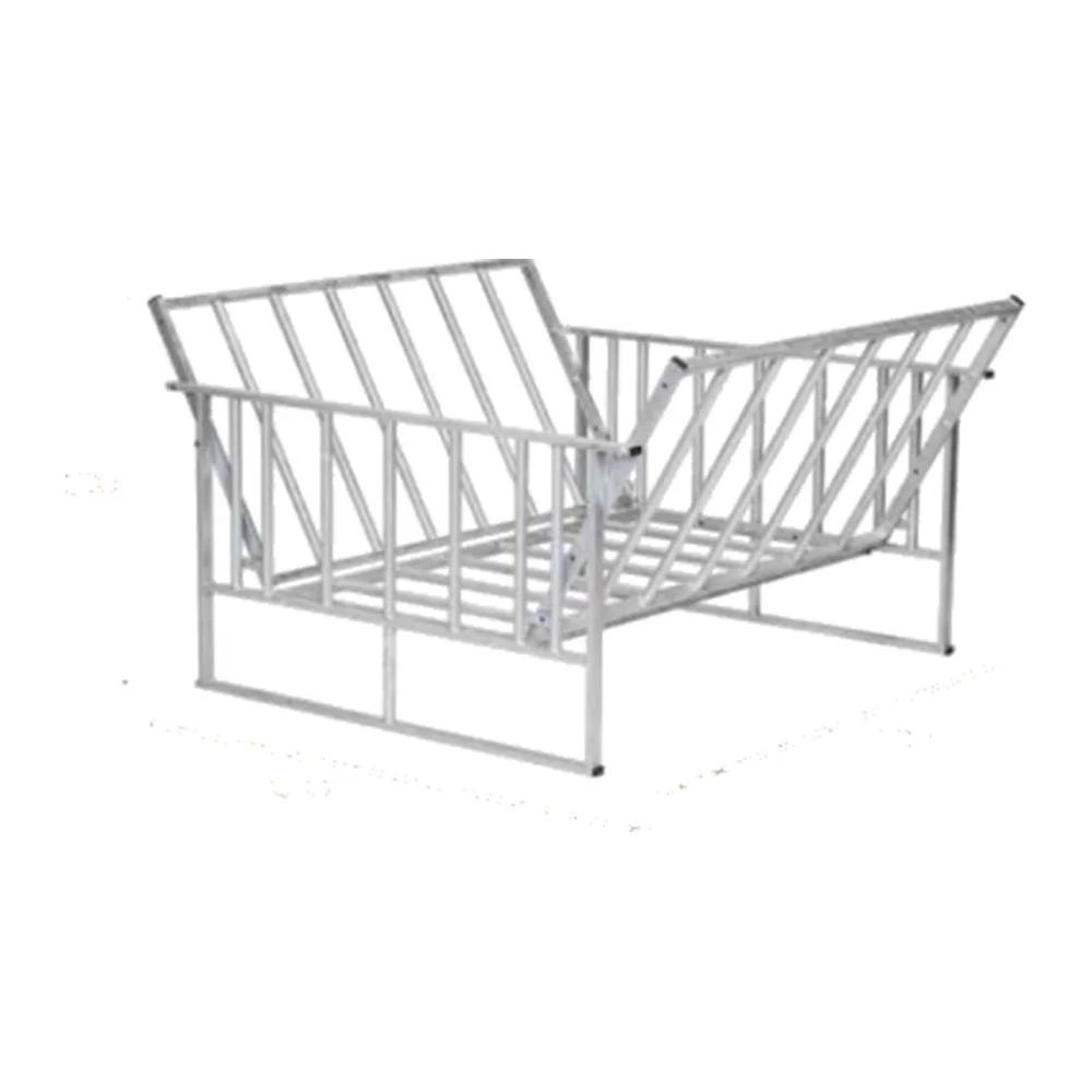 Square Hay Rack 1.6m x 1.0m x 1.5m Galvanized Livestock Hay Feeder | Farm Hay Feeder