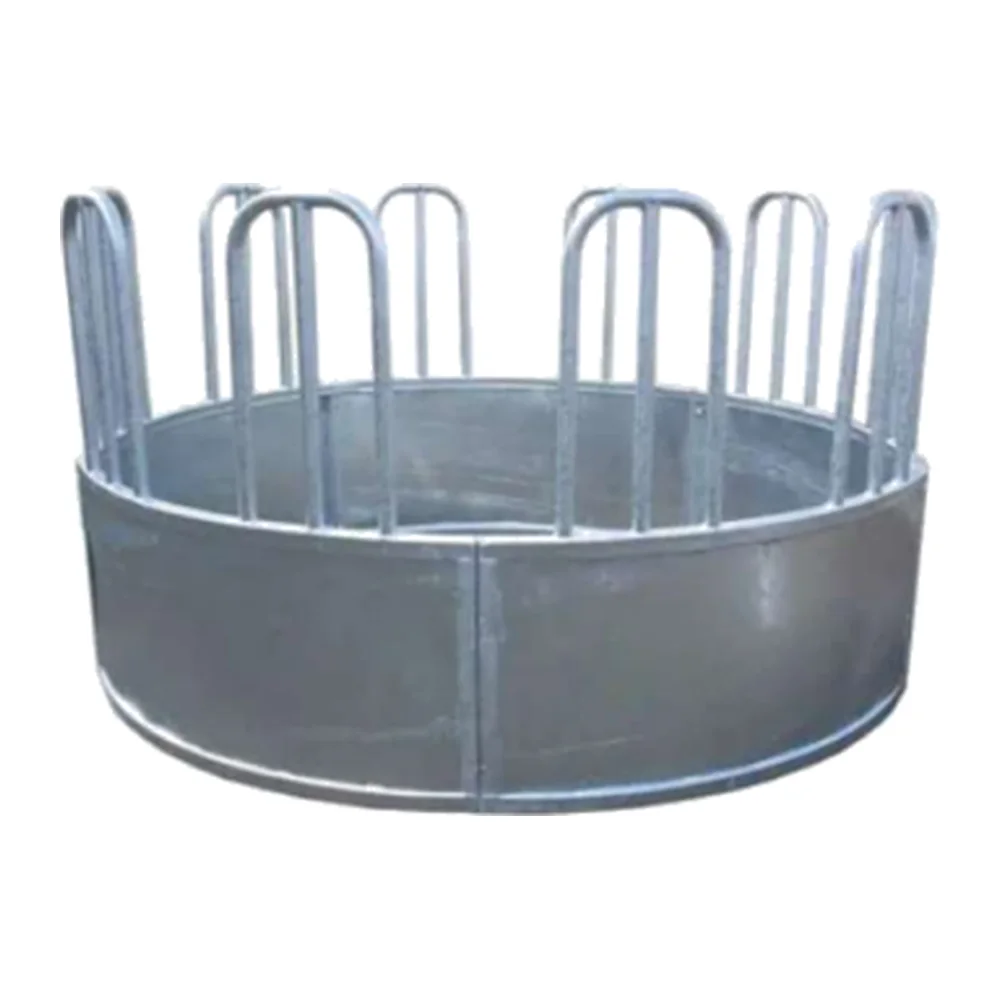 Round Bale Ring Feeder 2m Galvanized for Cattle | Cattle Hay Ring Feeder