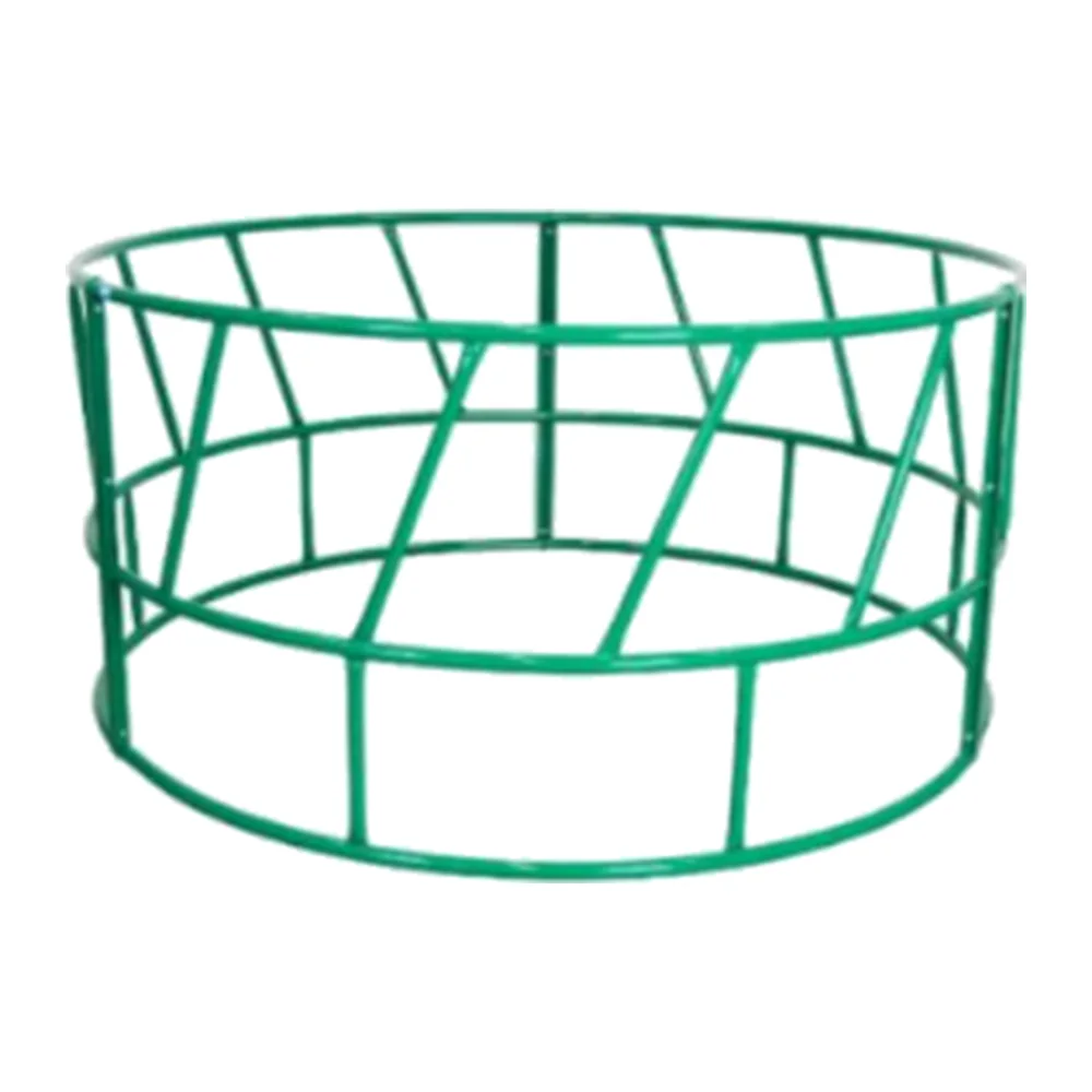 Round Bale Ring Feeder 2m Green Painted for Cattle | Cattle Hay Ring Feeder