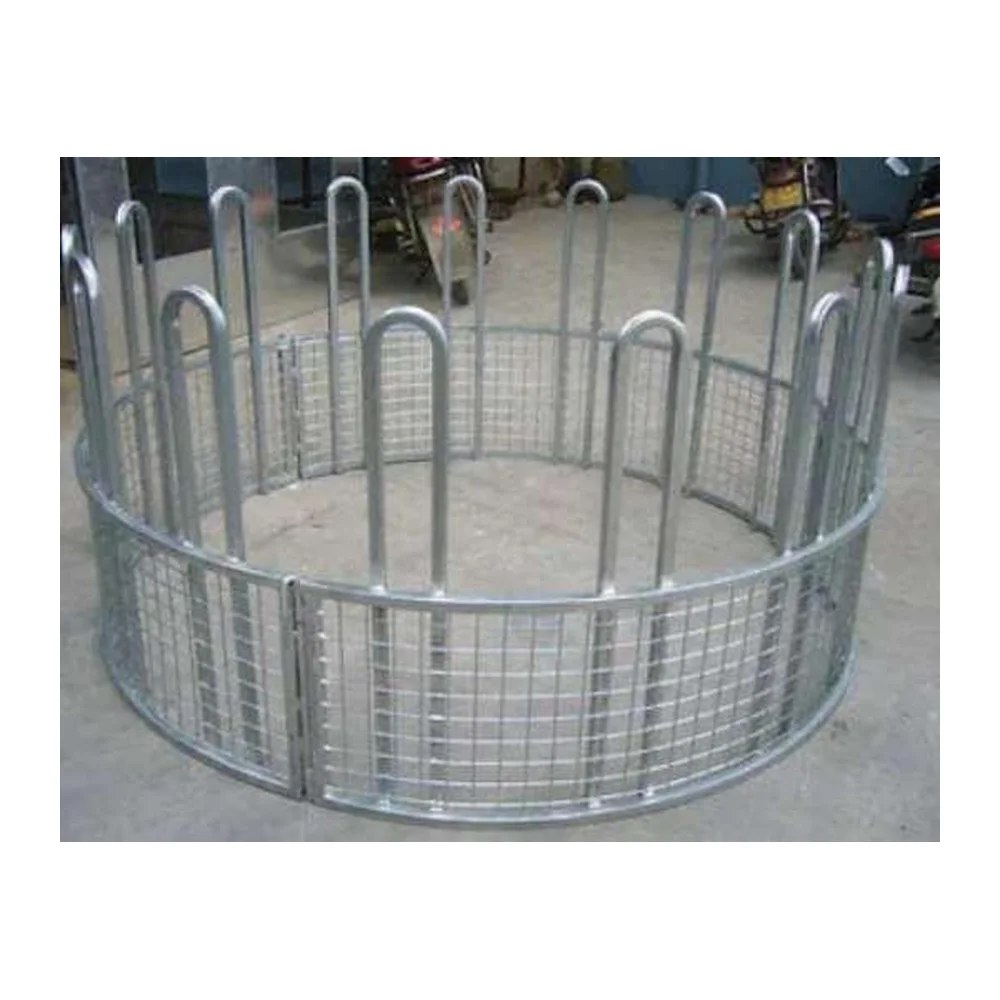 Round Bale Ring Feeder 2m Mesh Base for Cattle | Cattle Hay Ring Feeder