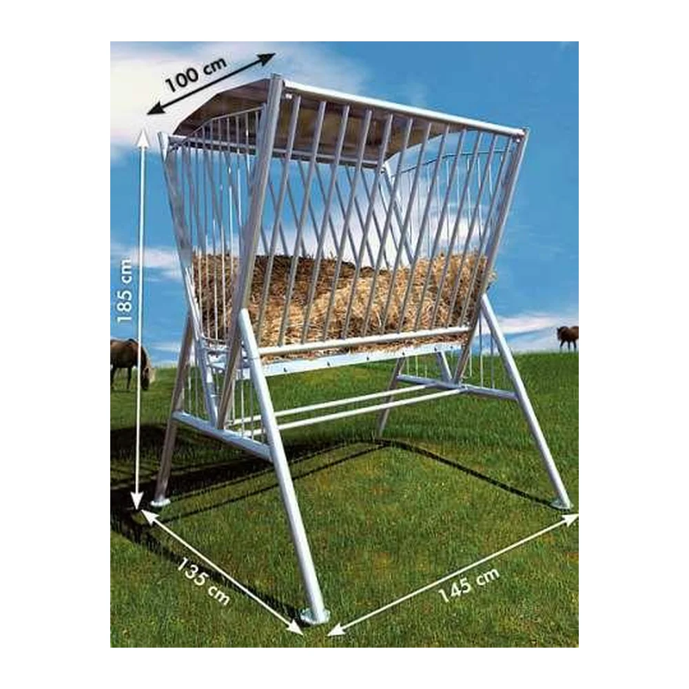Small Bale Feeder 1.45m with Roof | Sheep & Goat Bale Feeder