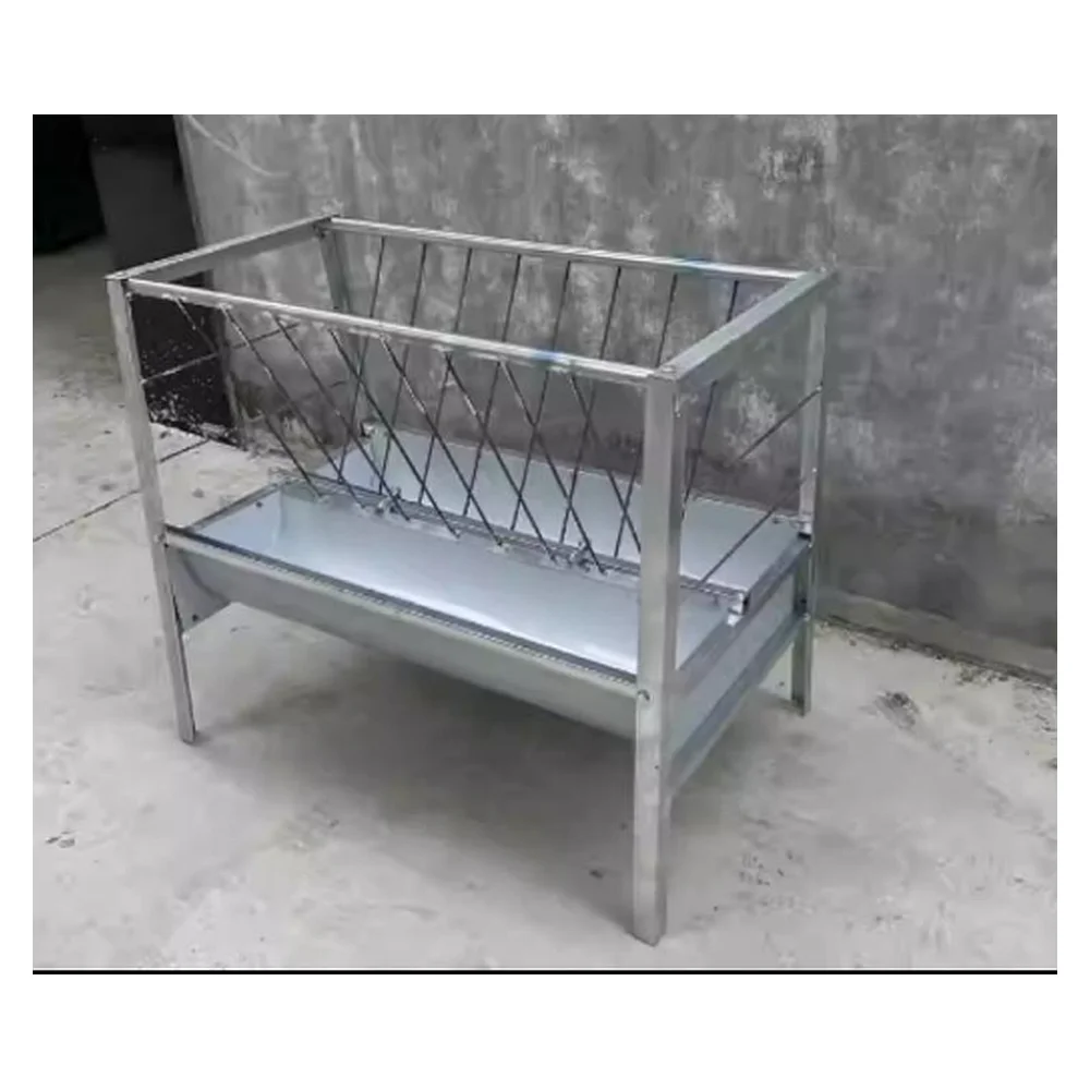 Hot-dip Galvanized Sheep & Goat Feeding Trough Standard Trough 01 1m x 0.65m x 0.85m | Livestock Farm Equipment